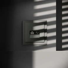 Изображение Розетка телевизионная встраиваемая VOLTUM S70 TV+RJ45 кат. 6 (титан)