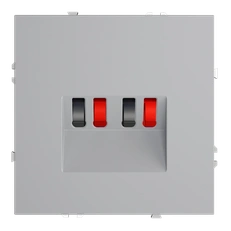 Изображение Розетка акустическая встраиваемая VOLTUM S70 4-местная (серый)