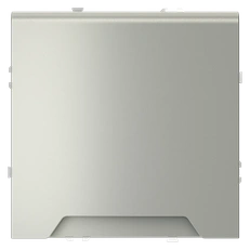 Изображение Розетка встраиваемая VOLTUM S70 с заземлением защитными шторками и крышкой 16А (сталь)