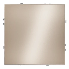 Изображение Выключатель встраиваемый VOLTUM S70 Metal одноклавишный 10А (платина)