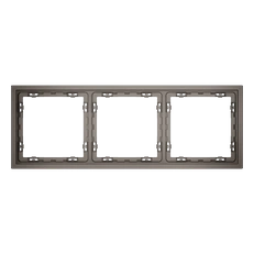 Изображение Рамка пластиковая VOLTUM S70 на 3 пост, (капучино)