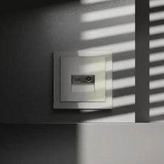 Изображение Розетка телевизионная встраиваемая VOLTUM S70 TV+RJ45 кат. 6 (шелк)